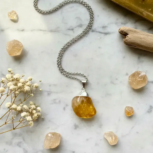 dije citrino piedras naturales gregorina