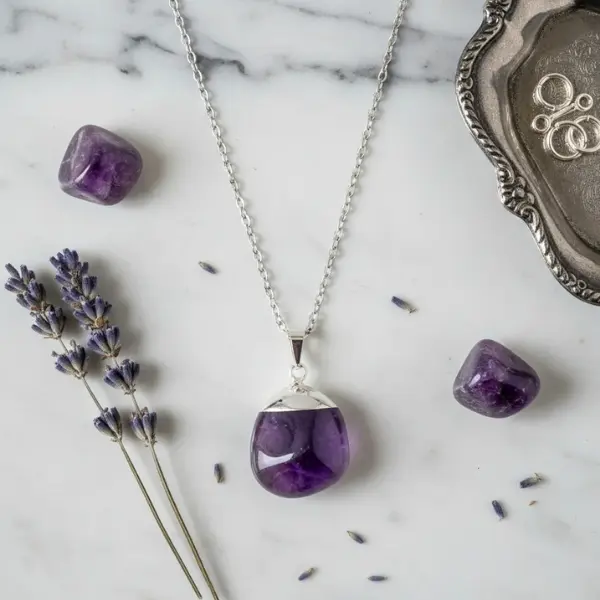 Dije de Amatista rolada