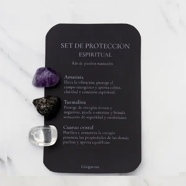 Kit de 3 Piedras de Protección Espiritual