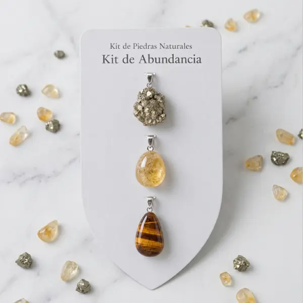 Kit de Prosperidad Citirno Pirita Ojo de Tigre Gregorina